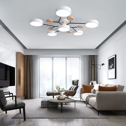 Moderne LED-Deckenlampe | Runde Deckenleuchte für Wohnzimmer 19
