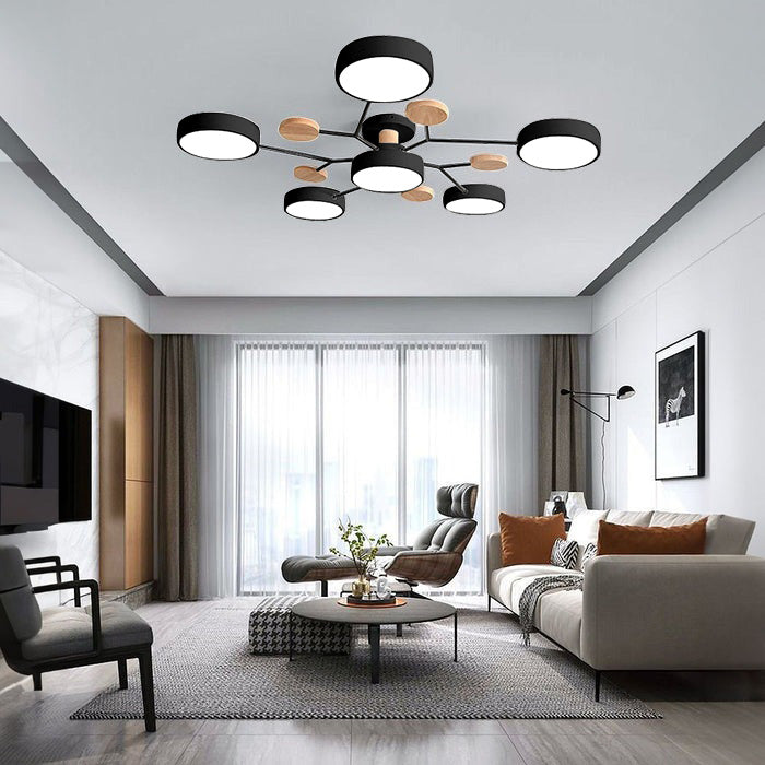 Moderne LED-Deckenlampe | Runde Deckenleuchte für Wohnzimmer 20