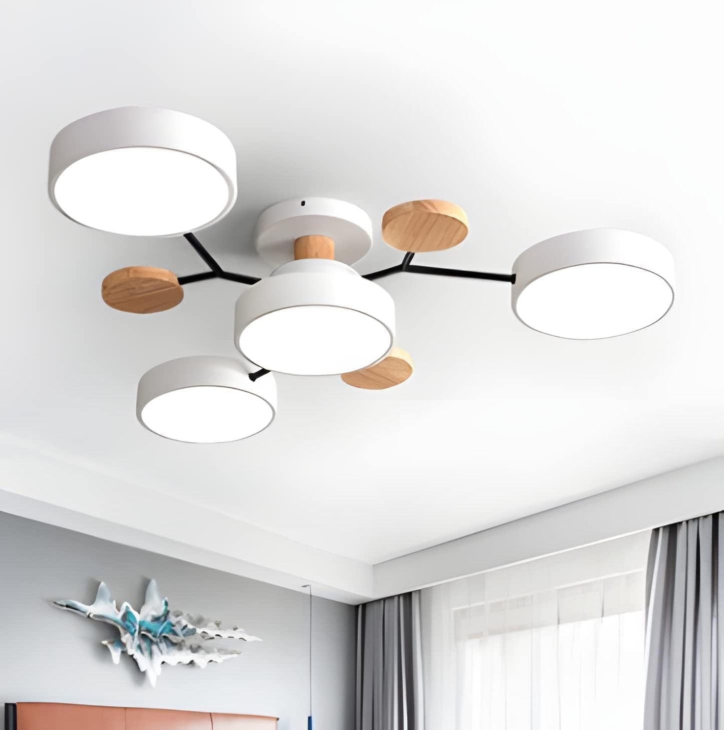 Moderne LED-Deckenlampe | Runde Deckenleuchte für Wohnzimmer 21
