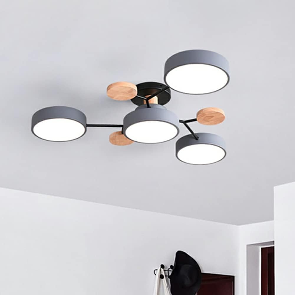 Moderne LED-Deckenlampe | Runde Deckenleuchte für Wohnzimmer 25