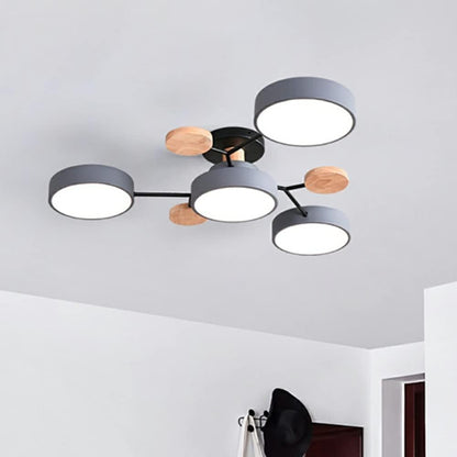 Moderne LED-Deckenlampe | Runde Deckenleuchte für Wohnzimmer 25