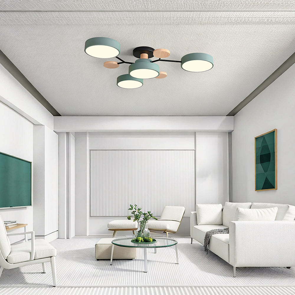 Moderne LED-Deckenlampe | Runde Deckenleuchte für Wohnzimmer 5