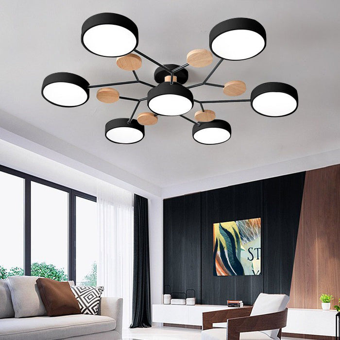Moderne LED-Deckenlampe | Runde Deckenleuchte für Wohnzimmer 9