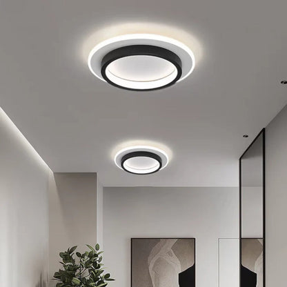 Moderne LED-Deckenleuchte | Metall und Acryl 0