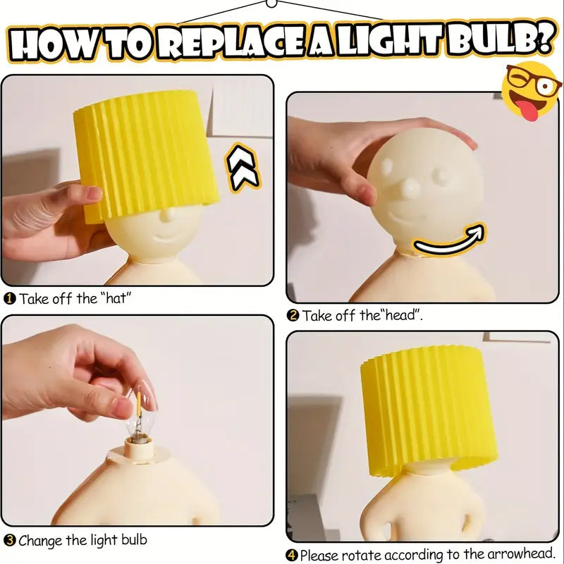 Modest Mike Nachtlampe | Lustiges Nachtlicht für Kinderzimmer 6