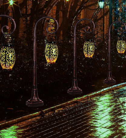 Elegante Solarlaterne Wetterfest für Garten und Outdoor – Warmes Licht, Energieeffiziente Beleuchtung für Stimmungsvolle Nächte-5
