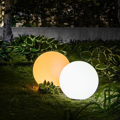 Kugelförmige Gartenlampe mit Fernbedienung – Wetterfest, 16 Farben, Kabellos und LED Gartenleuchte-6