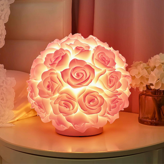 Natural Glow Rose Lamp | LED Tischlampe 0