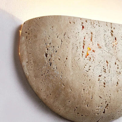 Naturstein LED Wandleuchte Halbkreis | Wandleuchte Innen 6