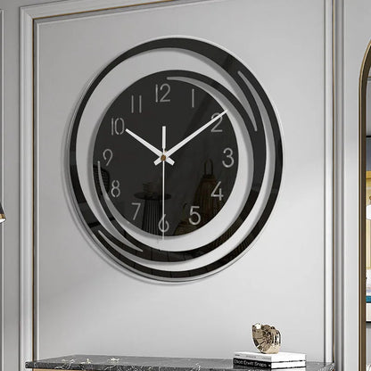 NoirTime | Moderne Schwarz Acryl Wanduhr 2