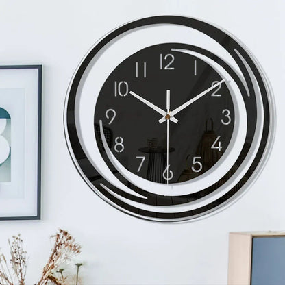 NoirTime | Moderne Schwarz Acryl Wanduhr 4