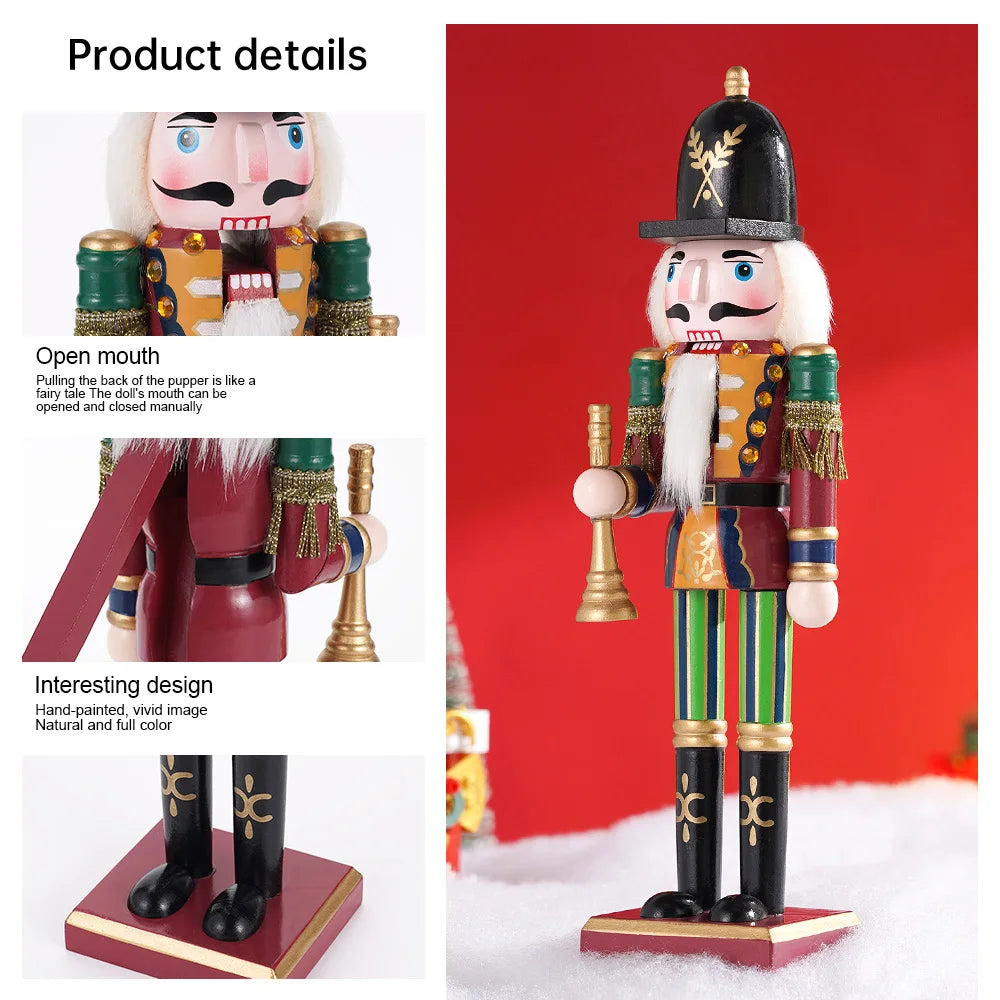 Nussknacker Soldat | Weihnachtsdekoration 30 cm Holz Bunt 1