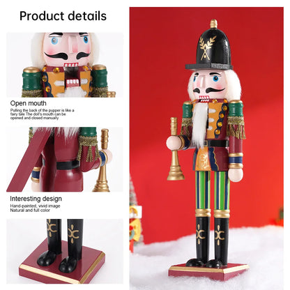 Nussknacker Soldat | Weihnachtsdekoration 30 cm Holz Bunt 1