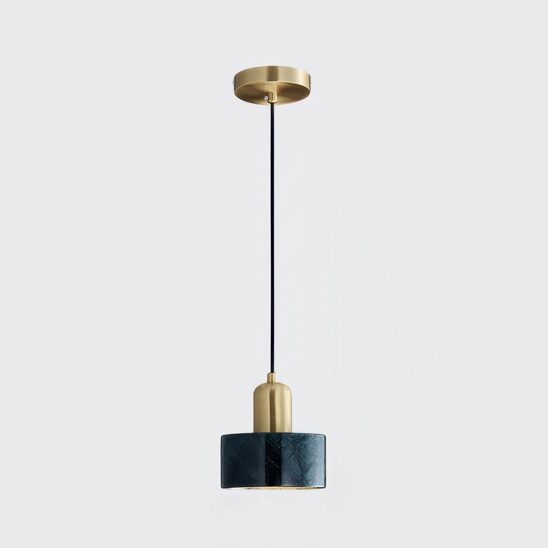 Variant image for Zylindrische Pendelleuchte im Japanischen Stil | Elegante Hängelampe für Esszimmer und Wohnräume, LED E27, 5W, Messing, Ø 15cm-9