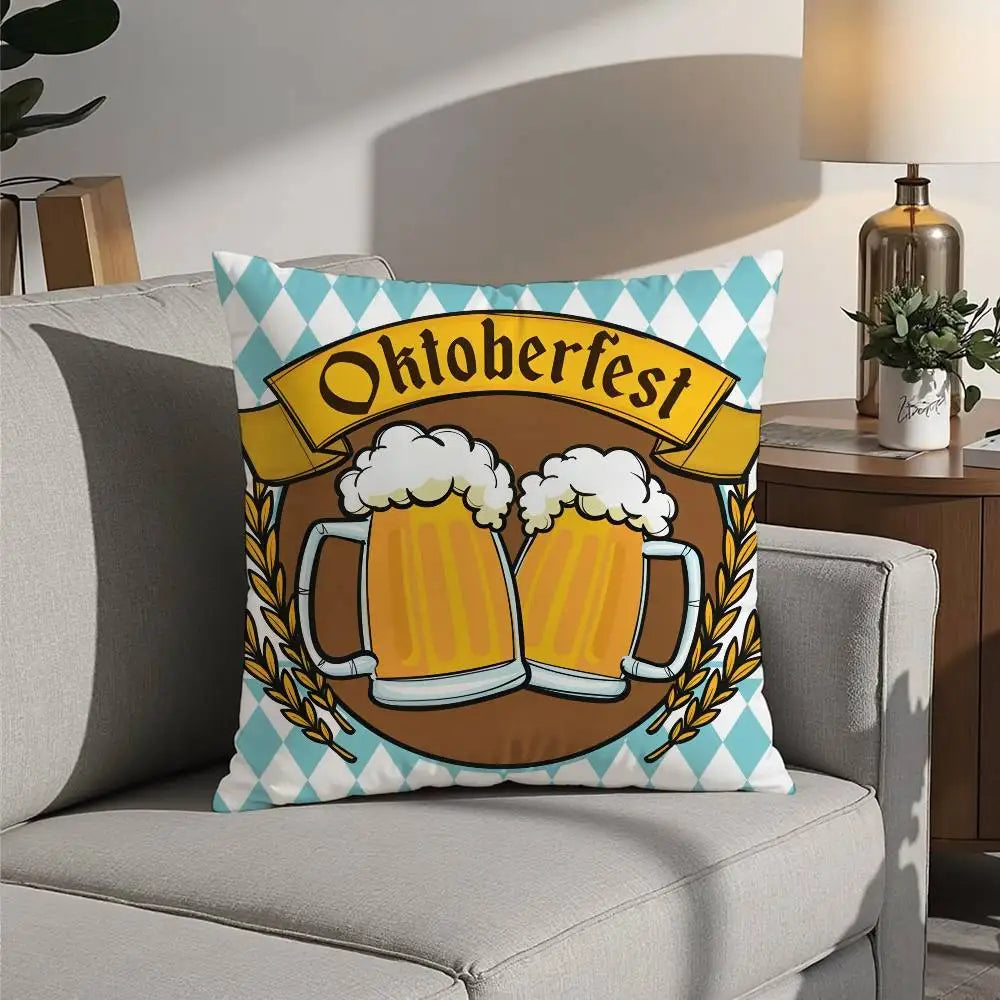 Oktoberfest Kissen Bedrucken | Dekoratives Plüschkissen 14
