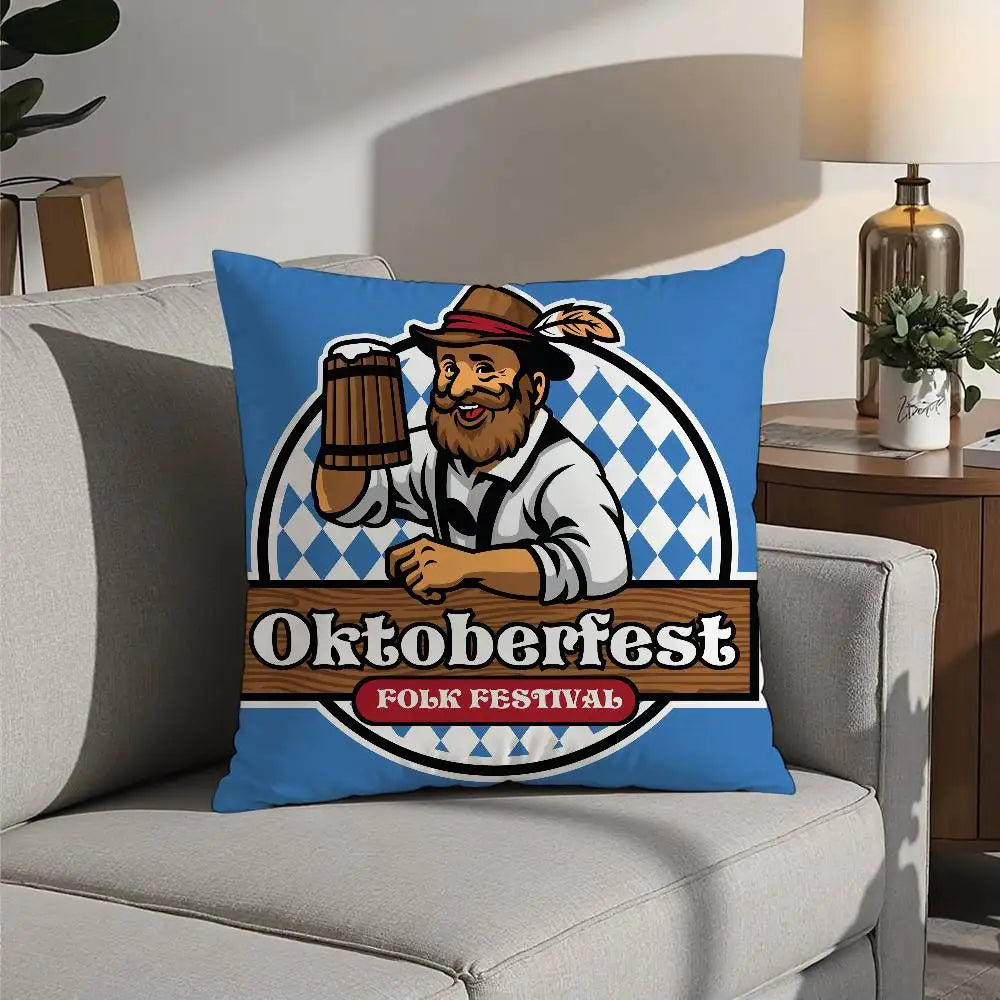 Oktoberfest Kissen Bedrucken | Dekoratives Plüschkissen 7