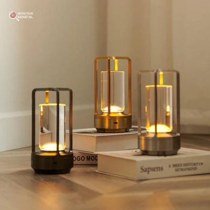 Kabellose LED Tischleuchte mit USB-Aufladung und Dimmfunktion | 28 Stunden Laufzeit, Wasserdicht, Ideal für Innen- und Außenbereich-3