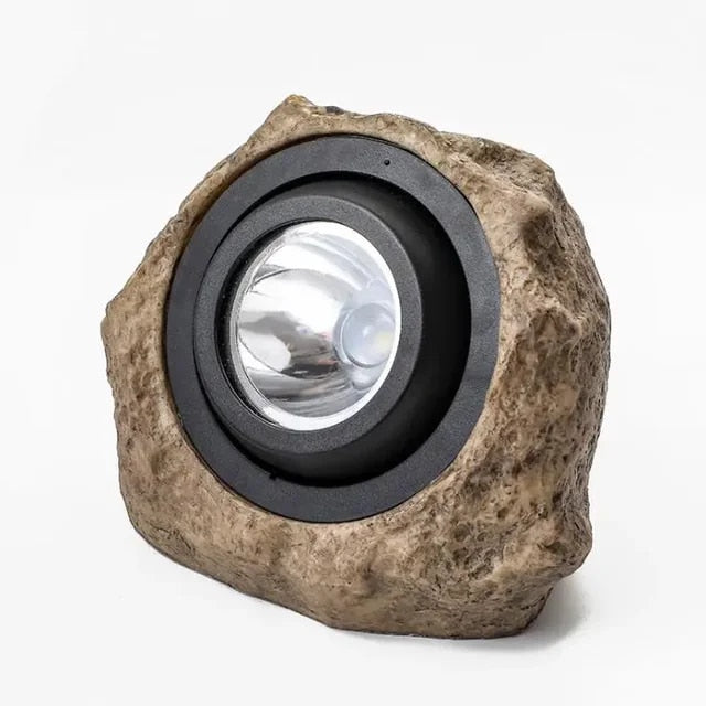 Variant image for RockyLight | Solarbetriebene Außenwandleuchte in Steinoptik – Wasserdicht, Verstellbarer Lampenkopf, LED Außenbeleuchtung-2