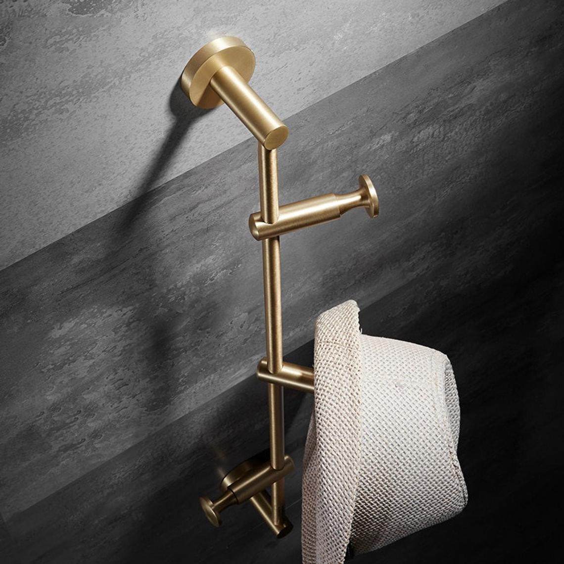 PENDRE | Wandhaken Garderobe Schwarz Messing Elegant 4