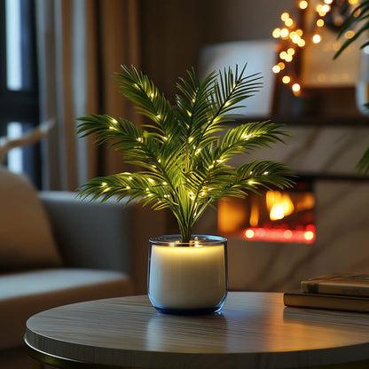 Palm Paradise | Tischlampe mit Palmblättern 3