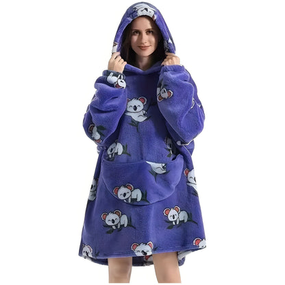 Patrina | Kapuzen-Decke aus Fleece mit Wendedesign 10