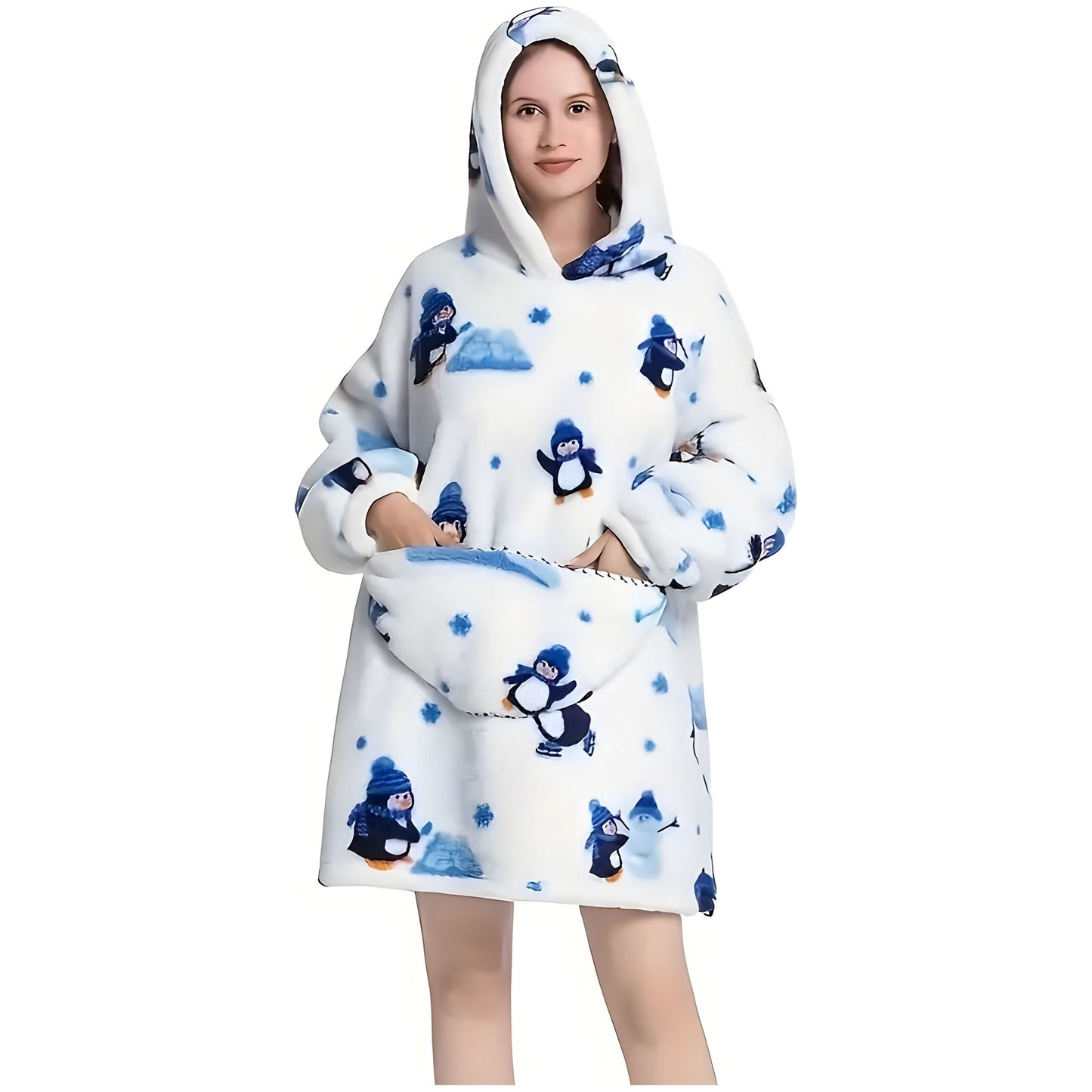 Patrina | Kapuzen-Decke aus Fleece mit Wendedesign 13