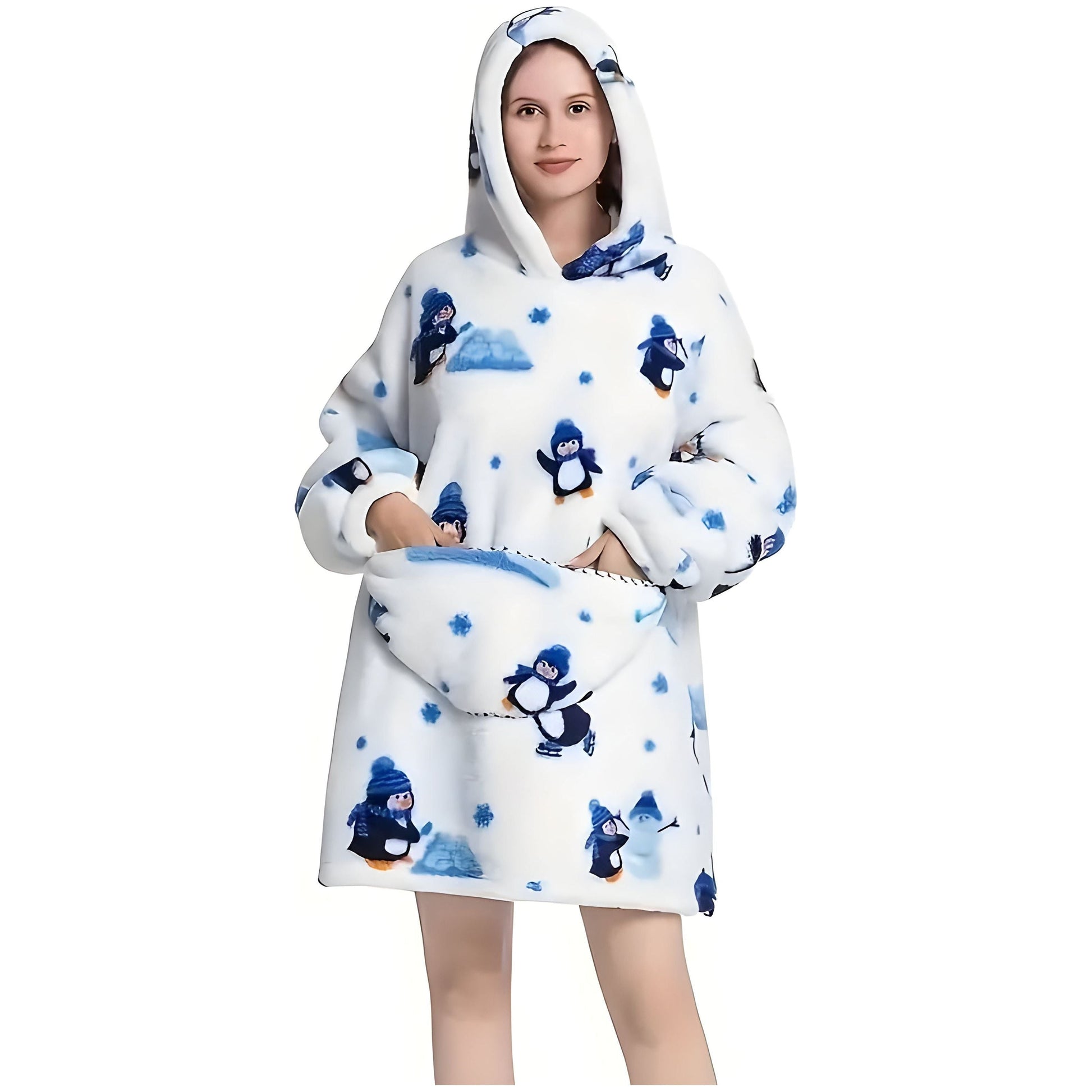 Patrina | Kapuzen-Decke aus Fleece mit Wendedesign 13
