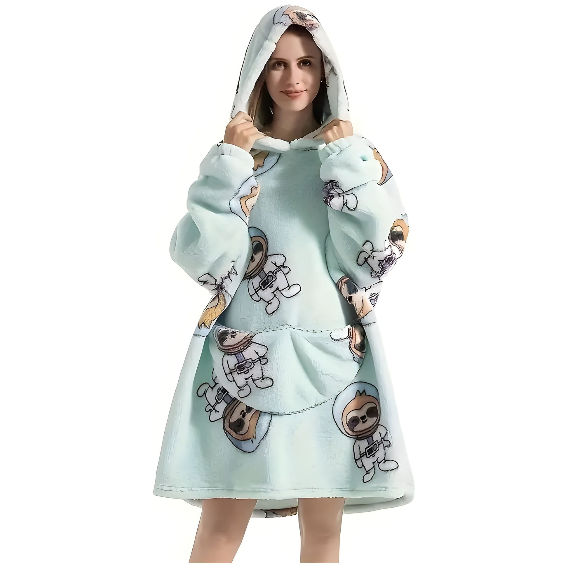 Patrina | Kapuzen-Decke aus Fleece mit Wendedesign 4