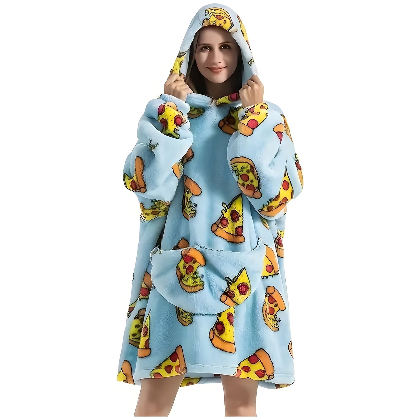 Patrina | Kapuzen-Decke aus Fleece mit Wendedesign 8
