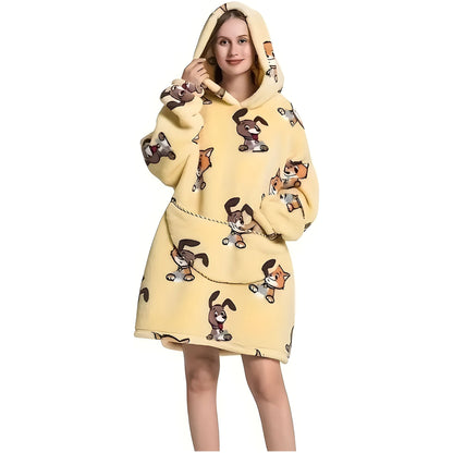 Patrina | Kapuzen-Decke aus Fleece mit Wendedesign 9