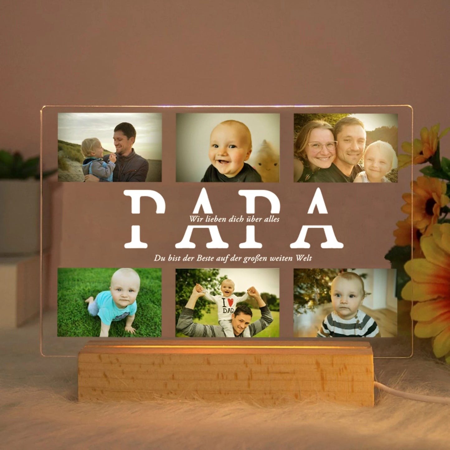 Personalisierte Acryl-Lampe | Nachtlicht Kinder für Schlafzimmer 26