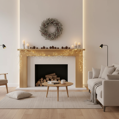 LED Zweig Girlande | Dekoration für Halloween und Weihnachten