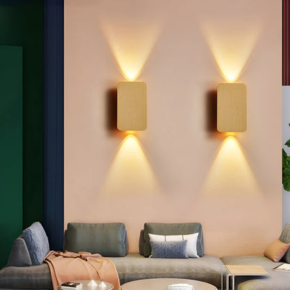 Rechteckige LED-Wandleuchte | Moderne Wandlampe Innen 10