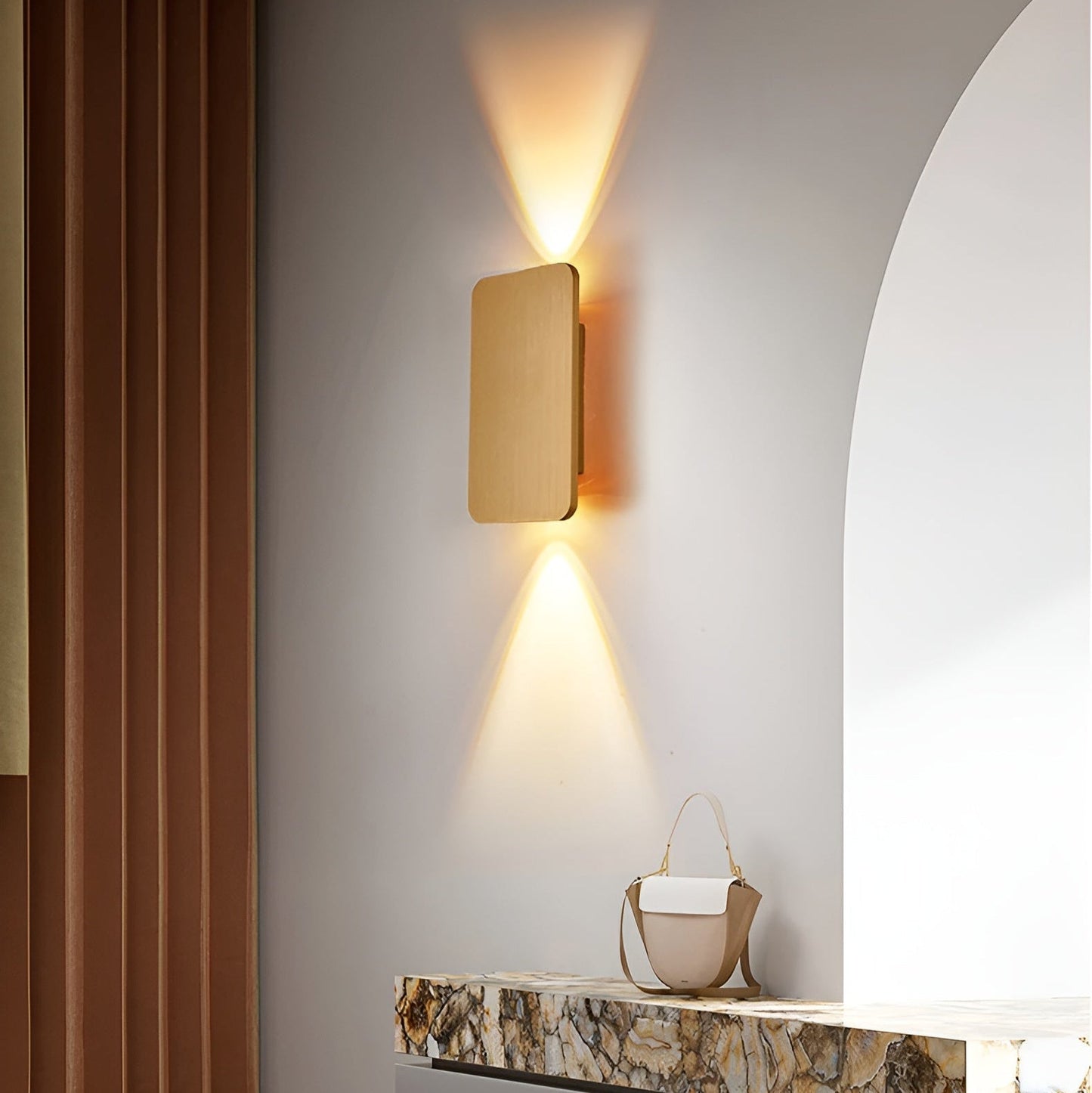 Rechteckige LED-Wandleuchte | Moderne Wandlampe Innen 5
