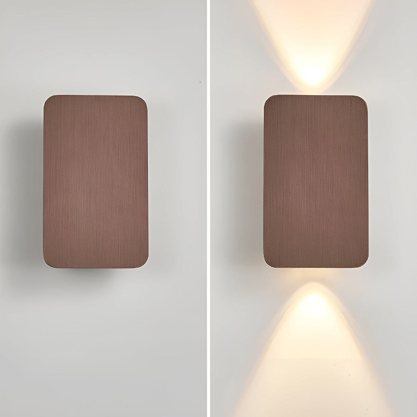 Rechteckige LED-Wandleuchte | Moderne Wandlampe Innen 7