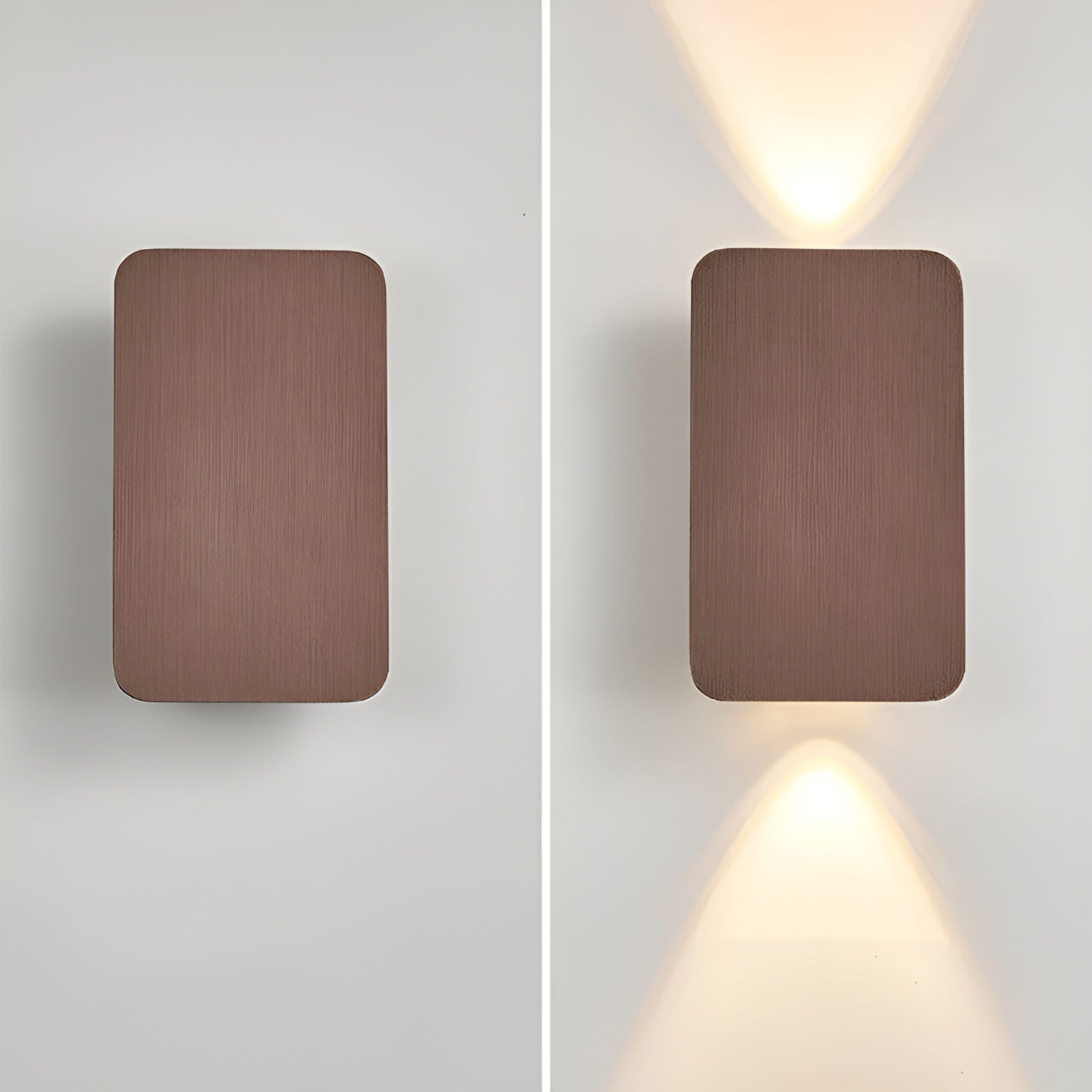 Rechteckige LED-Wandleuchte | Moderne Wandlampe Innen 7