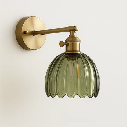 Retro-Wandleuchte | Vintage Glas-Wandlampe mit LED für Innenräume 5
