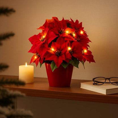 Ruby Glow Blossom | Dekorative LED Blüte 4