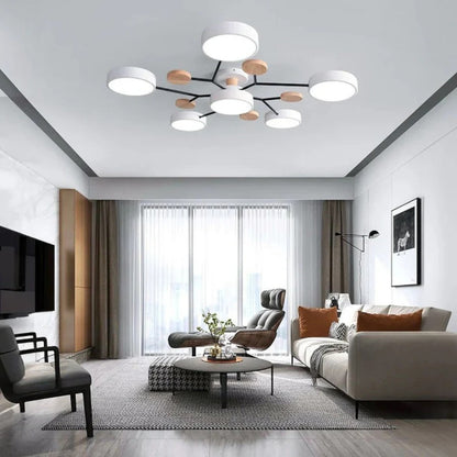 Runder LED-Kronleuchter Schwarz | Moderner Kronleuchter 85-94 cm 2