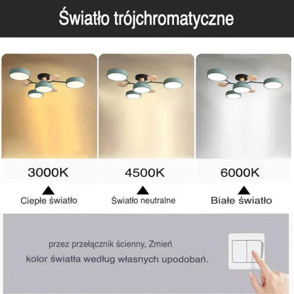 Runder LED-Kronleuchter Schwarz | Moderner Kronleuchter 85-94 cm 4