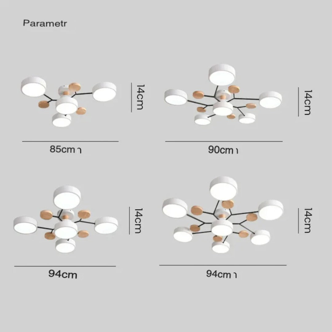 Runder LED-Kronleuchter Schwarz | Moderner Kronleuchter 85-94 cm 7