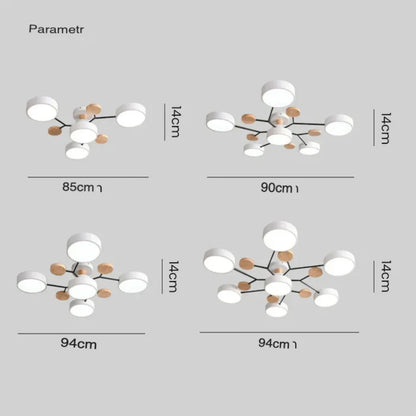 Runder LED-Kronleuchter Schwarz | Moderner Kronleuchter 85-94 cm 7