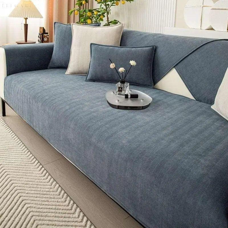 Rutschfester Sofabezug für L-Form | Couchschutz für Stil und Komfort 10