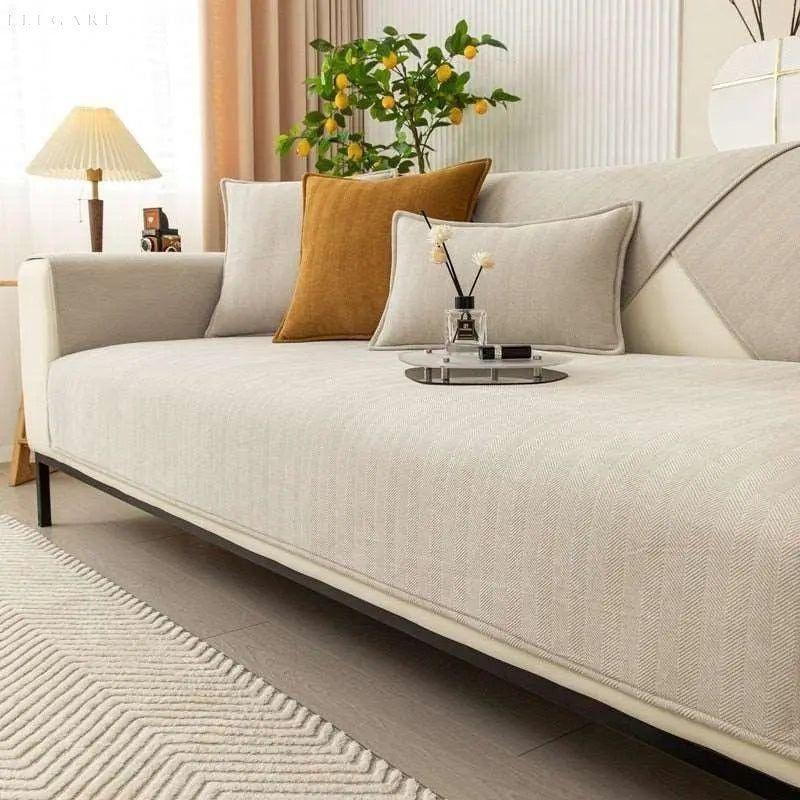 Rutschfester Sofabezug für L-Form | Couchschutz für Stil und Komfort 7