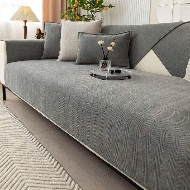 Rutschfester Sofabezug für L-Form | Couchschutz für Stil und Komfort 8