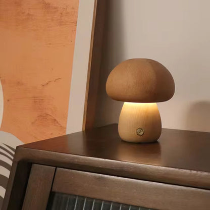 GlowShroom |  Pilzlampe aus Holz