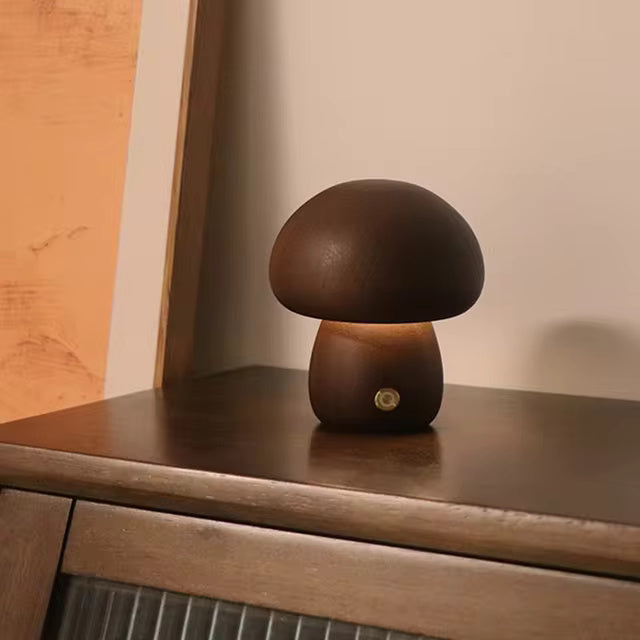 GlowShroom |  Pilzlampe aus Holz