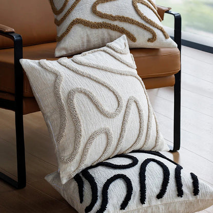 Sabella | Boho Chenille Dekorationskissen 45x45 cm 3
