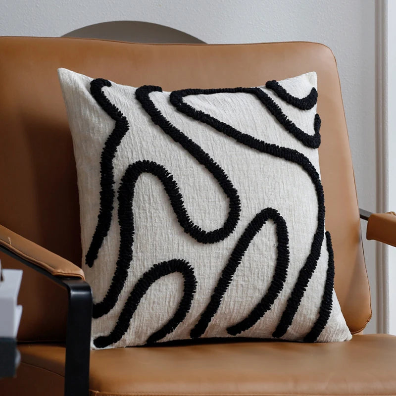 Sabella | Boho Chenille Dekorationskissen 45x45 cm 6