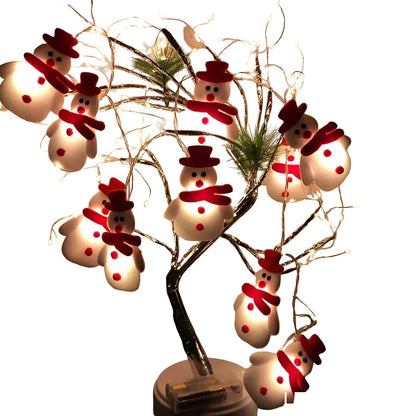 Schneemann Lichterkette | LED Weihnachtsbeleuchtung Außen 4